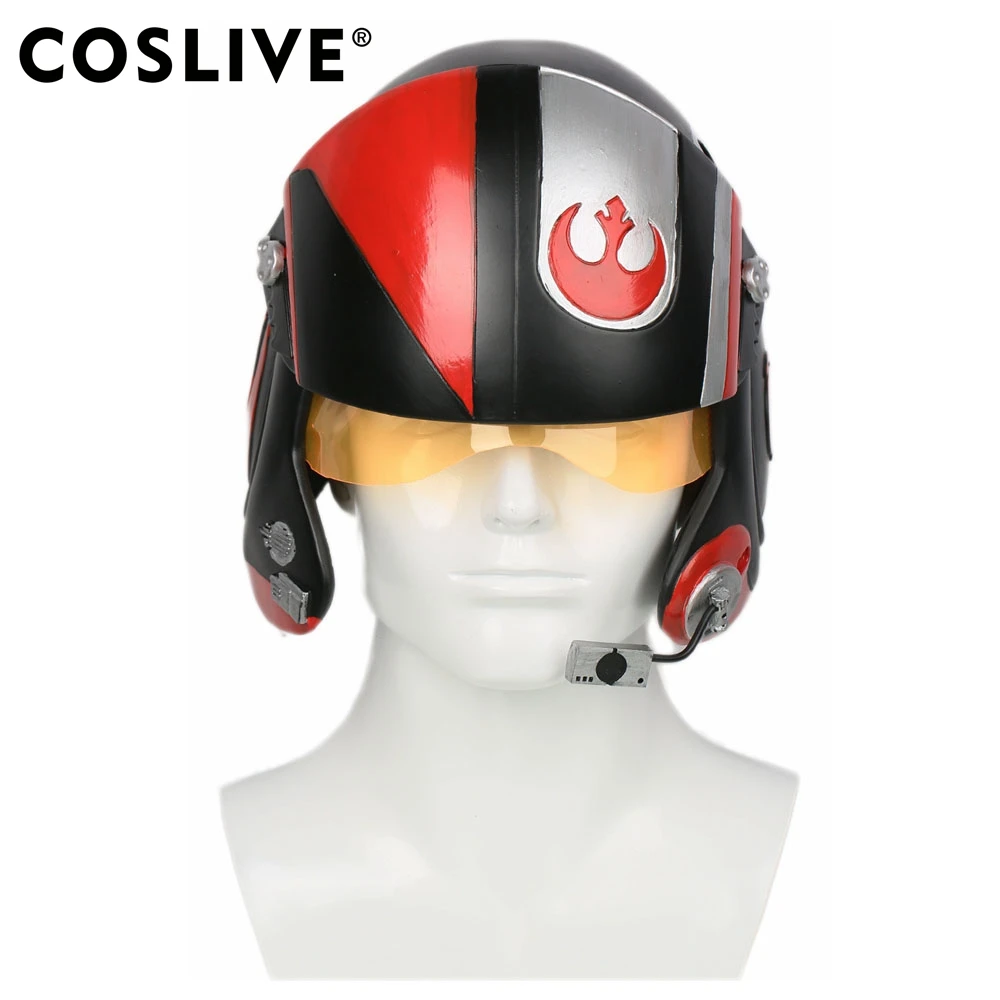 Coslive Звездные войны Poe Dameron Пилот шлем X-wings Полная Голова маска гоночный фильм