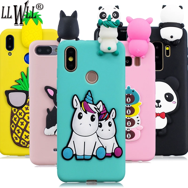Мультяшный чехол для Xiaomi Redmi Note 6 Pro с милыми 3D игрушками силиконовый единорогом |