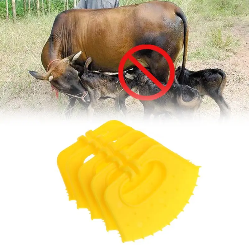 

5Pcs Calf Weaner Plastic Cattle Nose Ring Anti-Sucking Miling Stop Thorn Weaning Assistant Tool Livestock Equipment For Farm