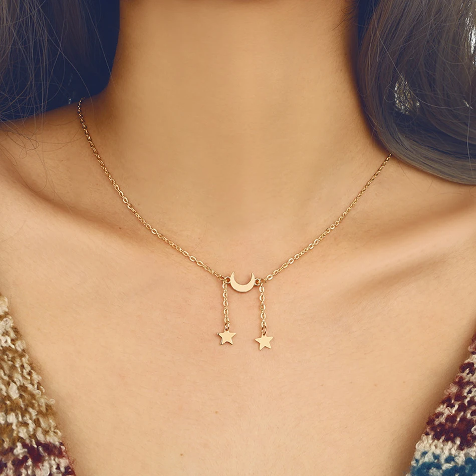 Fashion Bohemian Tiny Heart Choker Necklace For Women Moon Star Silver Gold Chain Necklace Heart Choker Collares Jewelry Gifts
Fashion Bohemian Tiny Heart Choker Necklace For Women Moon Star Silver Gold Chain Necklace Heart Choker Collares Jewelry Gifts