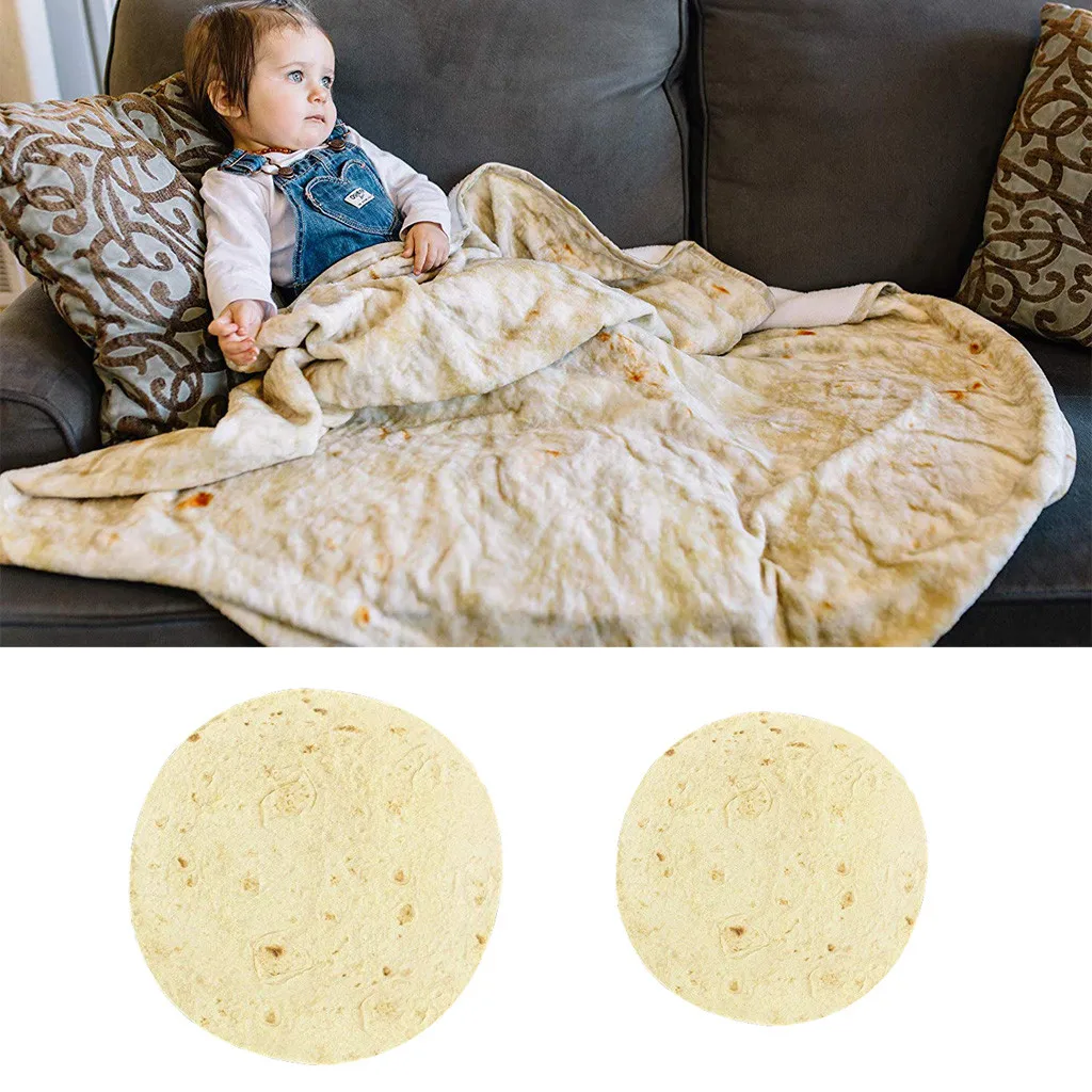 1pc Comfort Food Creations Burrito Wrap Blanket Perfectly Round Tortilla Throw for dropshipping
1pc Comfort Food Creations Burrito Wrap Blanket Perfectly Round Tortilla Throw for dropshipping