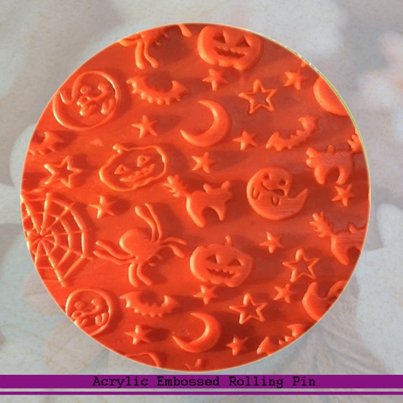 Food Grade Acrylic Fondant Decoration Maker All Saints' Day Halloween Decoration Rolling Pin
Food Grade Acrylic Fondant Decoration Maker All Saints' Day Halloween Decoration Rolling Pin
