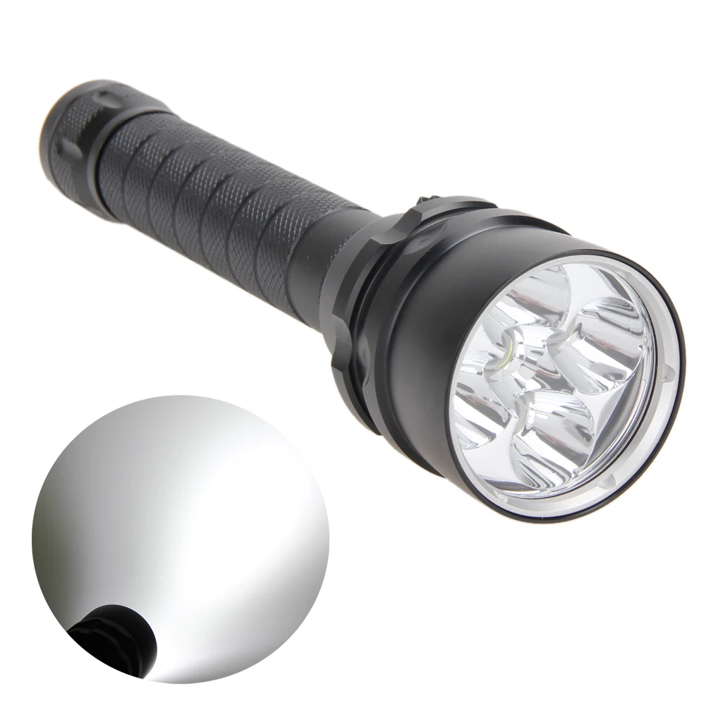 Underwater Diving diver Flashlight Torch 9000LM 5x XM-L2 LED Light Lamp Waterproof Scuba 18650 Rechargeable battery Outdoor Tool
Underwater Diving diver Flashlight Torch 9000LM 5x XM-L2 LED Light Lamp Waterproof Scuba 18650 Rechargeable battery Outdoor Tool