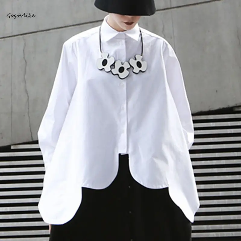 2019 Summer New Blouse Irregular Wave Women Blouse and Tops Office Shirts Korean tops Loose Designer Solid White Top SA072S50
2019 Summer New Blouse Irregular Wave Women Blouse and Tops Office Shirts Korean tops Loose Designer Solid White Top SA072S50