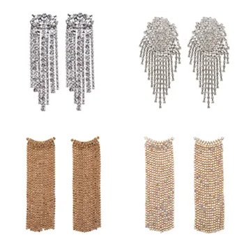Best lady Trendy ZA Crystal Long Fringed Drop Earrings for Women Wedding Party Girls Gift Bohemian Statement Earrings Jewelry
Best lady Trendy ZA Crystal Long Fringed Drop Earrings for Women Wedding Party Girls Gift Bohemian Statement Earrings Jewelry