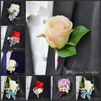Romantic Wedding Decoraitve Boutonnieres Elegant Artificial rose Corsages Handmade Groom's Boutonniere For Wedding party supply
Romantic Wedding Decoraitve Boutonnieres Elegant Artificial rose Corsages Handmade Groom's Boutonniere For Wedding party supply