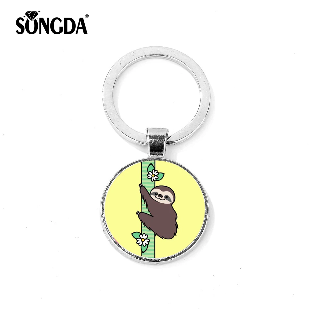 SONGDA Newest Lovely Cartoon Sloth Keychain Bright Solid Color Kawaii Slow Motion Sloth Key Chain Ring Bag Charm Key Holder Gift
SONGDA Newest Lovely Cartoon Sloth Keychain Bright Solid Color Kawaii Slow Motion Sloth Key Chain Ring Bag Charm Key Holder Gift