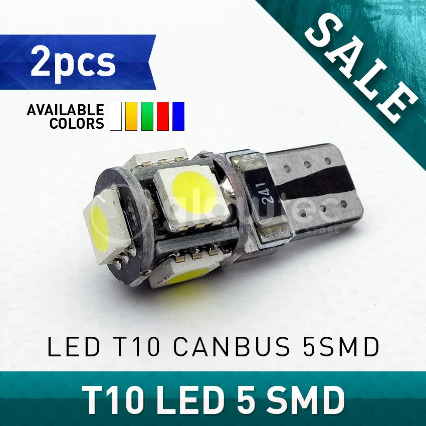 2pcs T10 5SMD 5050 LED Canbus 12V Car LED Light 194 5 SMD 5050 led BULB LIGHT T10 W5W canbus WHTE RED BLUE GREEN GLOWTEC
2pcs T10 5SMD 5050 LED Canbus 12V Car LED Light 194 5 SMD 5050 led BULB LIGHT T10 W5W canbus WHTE RED BLUE GREEN GLOWTEC
