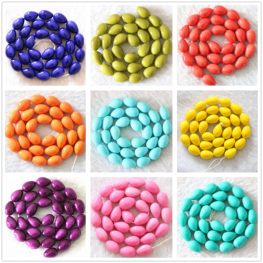 Fashion colorful paint glass 7x9mm teardrop women girls party birthday diy loose beads 15" B1084
Fashion colorful paint glass 7x9mm teardrop women girls party birthday diy loose beads 15" B1084