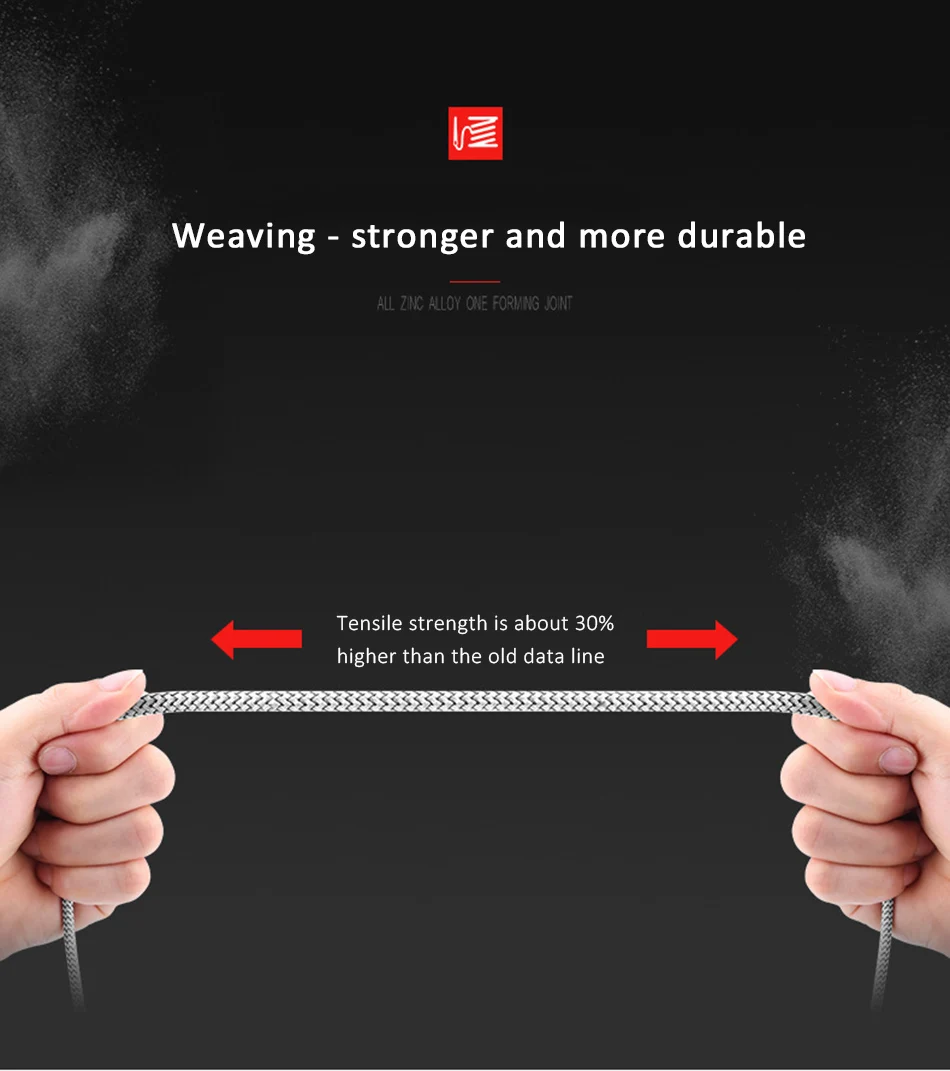 NOHON LED Charging&Sync Data Line 8 Pin Mobile Phone Cable For iphone 10 X 8 7 Plus For iPad Mini 2.4A Lighting Charge Cables 1M (9)