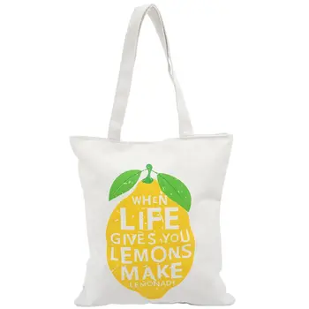 Canvas Tote Bag with Zipper Closure Grocery Shopping Bag Shoulder Bag for Women Girls Students Lemon pattern
Canvas Tote Bag with Zipper Closure Grocery Shopping Bag Shoulder Bag for Women Girls Students Lemon pattern