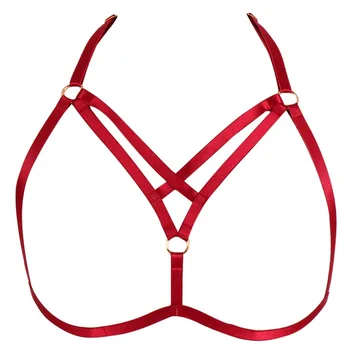 Women Sexy Harness Bra Body Bondage Breast belt Lingerie Metal Punk Gothic Elastic Adjust Garter Belts Set Plus Size Dance Rave
Women Sexy Harness Bra Body Bondage Breast belt Lingerie Metal Punk Gothic Elastic Adjust Garter Belts Set Plus Size Dance Rave
