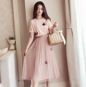 4xl plus big size women set clothing spring autumn summer 2018 black pink T-shirt long skirts two pieces suits female A4807
4xl plus big size women set clothing spring autumn summer 2018 black pink T-shirt long skirts two pieces suits female A4807