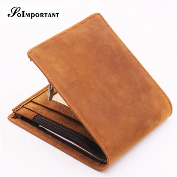 New Vintage Genuine Leather Small Men Wallets Male Clutch Crazy Horse Mini Coin Purse Portomonee Man Magic Walet Brand Money Bag
New Vintage Genuine Leather Small Men Wallets Male Clutch Crazy Horse Mini Coin Purse Portomonee Man Magic Walet Brand Money Bag