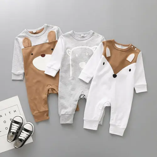 Newborn Kid Baby Boy Girl Cartoon Bear Clothes Jumpsuit Long Sleeve Romper Playsuit Outfits
Newborn Kid Baby Boy Girl Cartoon Bear Clothes Jumpsuit Long Sleeve Romper Playsuit Outfits