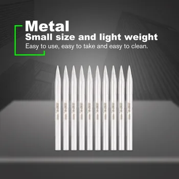 TNI-U 10pcs 40/60/80W Metal Soldering Welding Tips 5.0mmx80mm Nozzle Rework Station for Precision Electronic Repairing
TNI-U 10pcs 40/60/80W Metal Soldering Welding Tips 5.0mmx80mm Nozzle Rework Station for Precision Electronic Repairing