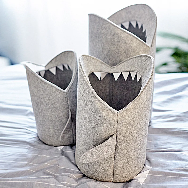 Gray Shark Mouth Shaped Folding Laundry Basket Eco-Friendly Creative Home Toys Sundries Storage & Organization Size S/M/L 7A3033
Gray Shark Mouth Shaped Folding Laundry Basket Eco-Friendly Creative Home Toys Sundries Storage & Organization Size S/M/L 7A3033