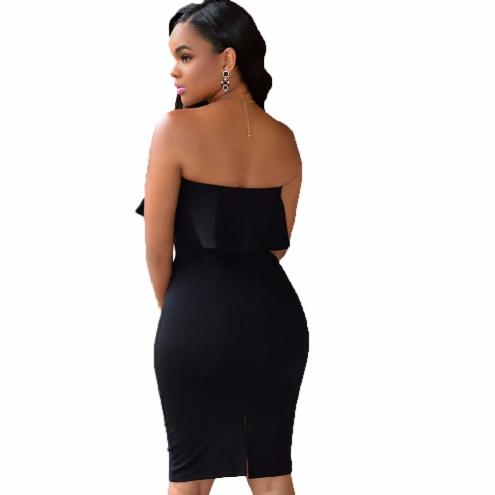 Black-Ruffle-Two-piece-Skirt-Set-LC60602-2-2