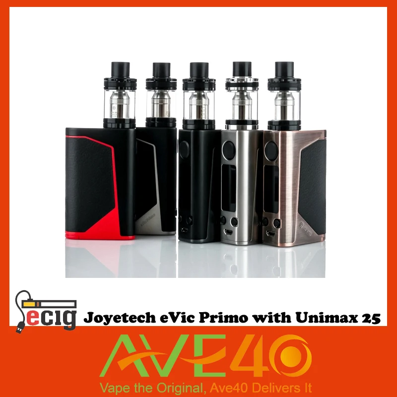 100% Orgianl Authentic Joyetech eVic Primo with UNIMAX 25 Atomizer 200W Powered by dual replaceable 18650 VS IJOY
100% Orgianl Authentic Joyetech eVic Primo with UNIMAX 25 Atomizer 200W Powered by dual replaceable 18650 VS IJOY