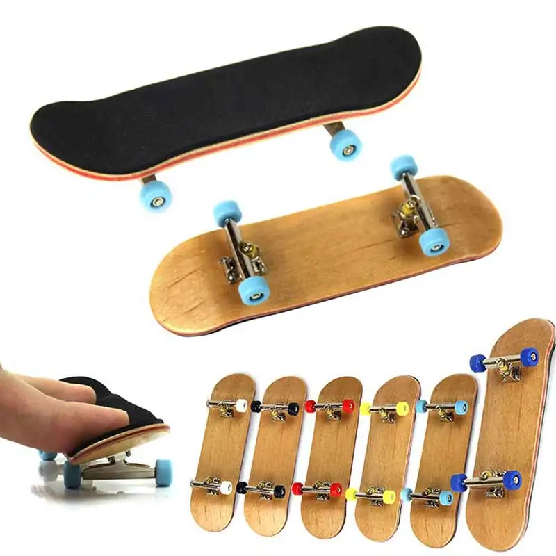 PU-Maple-Wood-Cute-Party-Favor-Kids-Children-Mini-Finger-Board-Fingerboard-Skate-Boarding-Toys-M09