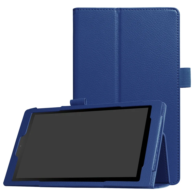 Тонкий складной чехол книжка из искусственной кожи для Amazon Kindle Fire HD 8 2017 защитный