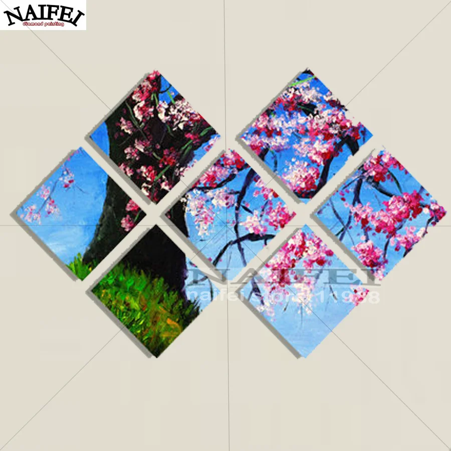7 pcs,Full square Diamond Painting Cross Stitch"Cherry Blossom Tree",5D Diamond Embroidery Mosaic Multi-picture stickers decor
7 pcs,Full square Diamond Painting Cross Stitch"Cherry Blossom Tree",5D Diamond Embroidery Mosaic Multi-picture stickers decor