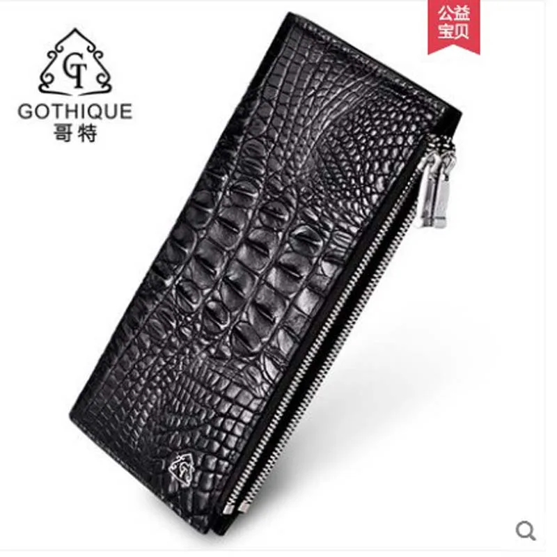 gete 2019 new 26/5000 Crocodile leather long wallet multi-card double zipper hand bag crocodile back leather leather wallet
gete 2019 new 26/5000 Crocodile leather long wallet multi-card double zipper hand bag crocodile back leather leather wallet