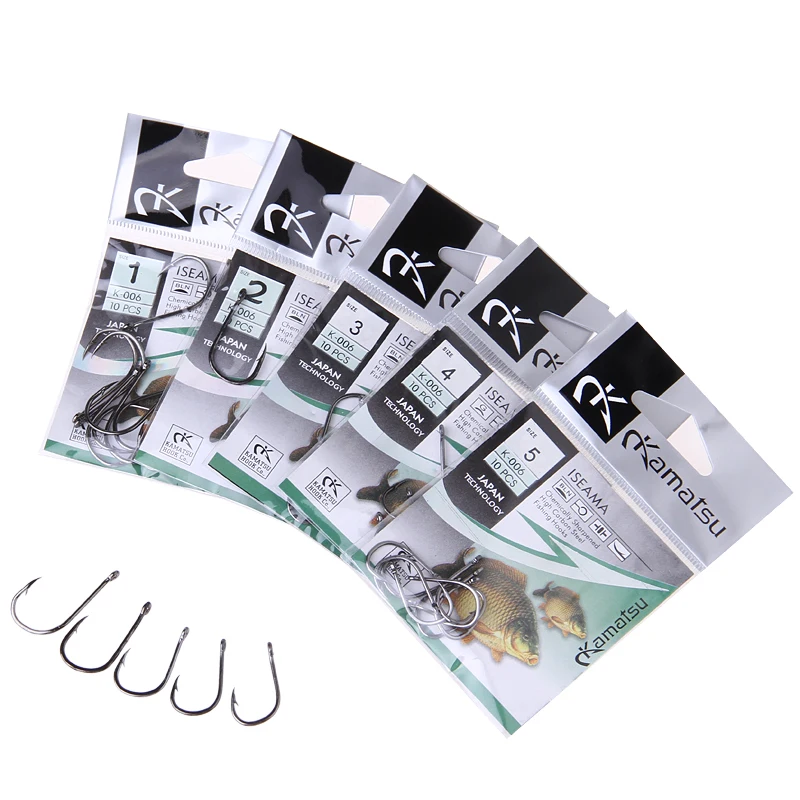 FISH KING 50pcs/lot ISEAMA Size1-Size9 Fishing Hook Barbed Hook Carp Feeder Anzol Fishhook Fishing Tackle Owner Mustad Jig
FISH KING 50pcs/lot ISEAMA Size1-Size9 Fishing Hook Barbed Hook Carp Feeder Anzol Fishhook Fishing Tackle Owner Mustad Jig
