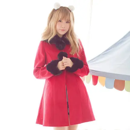 Princess sweet lolita coat detachable fur collar lovely hair bulb cloth lantern sleeve autumn winter coat Dolley-0005
Princess sweet lolita coat detachable fur collar lovely hair bulb cloth lantern sleeve autumn winter coat Dolley-0005
