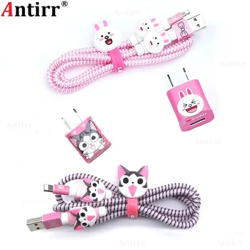 1set Cartoon Cable Winder DIY Charger stickers 1.4M Spiral Protective Wire Cord Cover 8 Pin Data line Protector
1set Cartoon Cable Winder DIY Charger stickers 1.4M Spiral Protective Wire Cord Cover 8 Pin Data line Protector