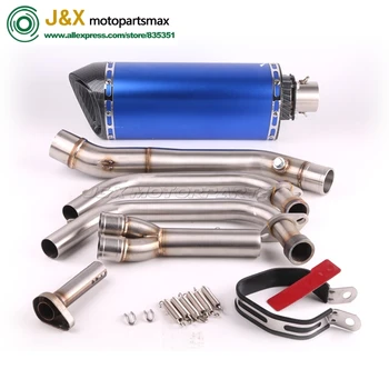 MT-03 MT03 R25 R3 motorcycle exhaust muffler Full system contact middle pipe + exhaust FOR Yamaha R25 R3 2014-2016 Slip On
MT-03 MT03 R25 R3 motorcycle exhaust muffler Full system contact middle pipe + exhaust FOR Yamaha R25 R3 2014-2016 Slip On