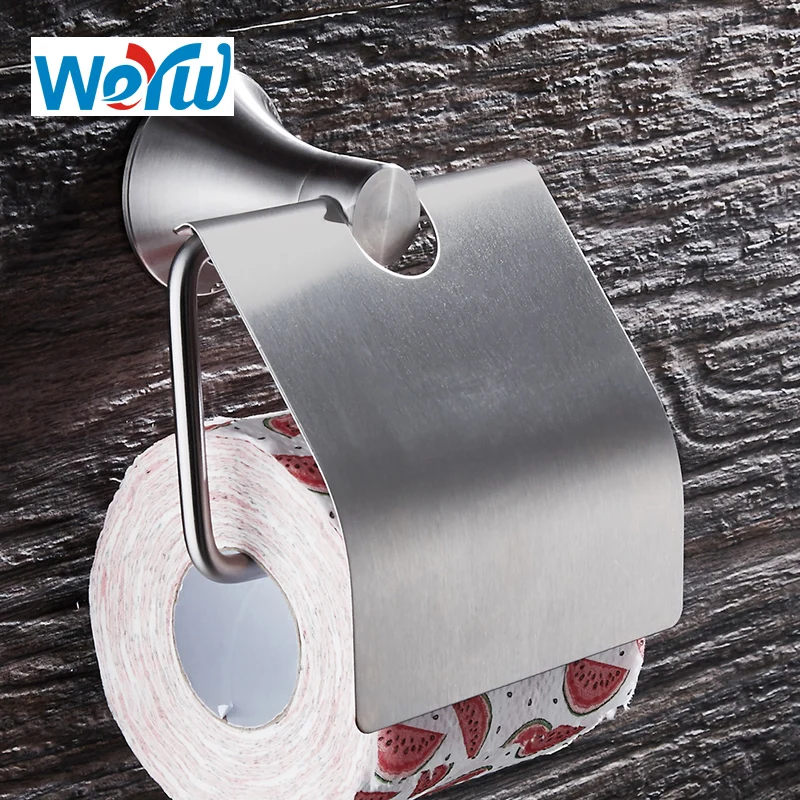 WEYUU Wall Mounted Brushed Nickel Toilet Paper Holder Single Roll Bathroom Furniture Toilet 304 Stainless Steel
WEYUU Wall Mounted Brushed Nickel Toilet Paper Holder Single Roll Bathroom Furniture Toilet 304 Stainless Steel