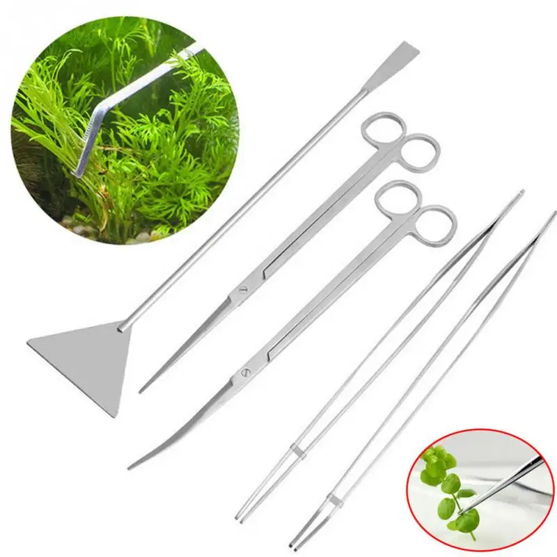 5Pcs/set for fresh and marine aquarium Live Plants Grass Scissor Tweezers Shovel Kit Aquarium Maintenance Tools
5Pcs/set for fresh and marine aquarium Live Plants Grass Scissor Tweezers Shovel Kit Aquarium Maintenance Tools