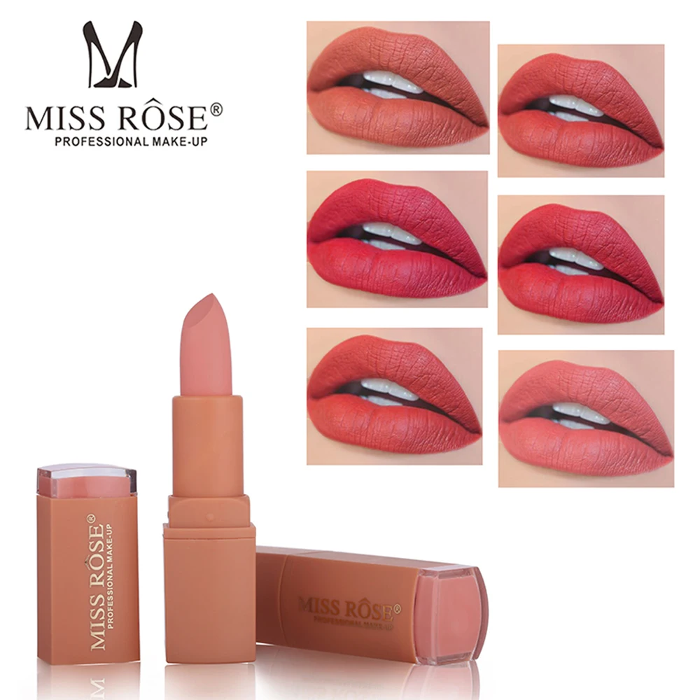 MISS ROSE Ultra-Comfortable Matte Lipstick Smooth Lipstick Long Lasting Charming Lip Makeup Lipstick Beauty Cosmetics
MISS ROSE Ultra-Comfortable Matte Lipstick Smooth Lipstick Long Lasting Charming Lip Makeup Lipstick Beauty Cosmetics