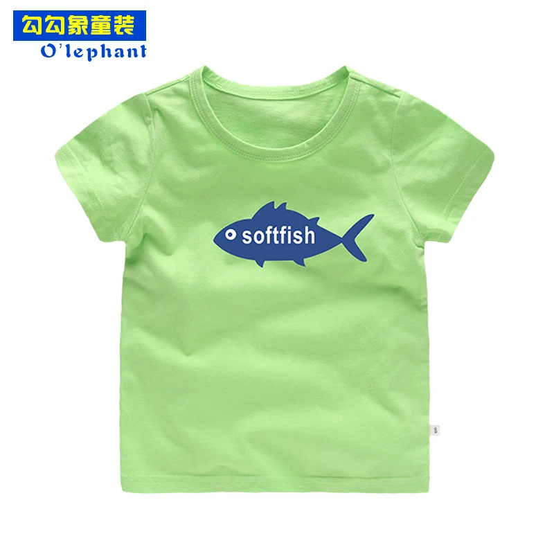 Cartoon Brief Soft fish Print clothes girl summer child t shirt Cotton Short sleeves T-shirt boy O-Neck baby kids top tee shirt
Cartoon Brief Soft fish Print clothes girl summer child t shirt Cotton Short sleeves T-shirt boy O-Neck baby kids top tee shirt