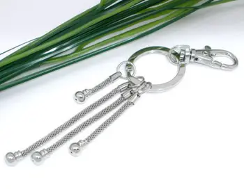 50Pcs Silver Tone Key Chains Key Ring Snake Chains Fit European Beads Charm Fashion Jewelry 150mm
50Pcs Silver Tone Key Chains Key Ring Snake Chains Fit European Beads Charm Fashion Jewelry 150mm