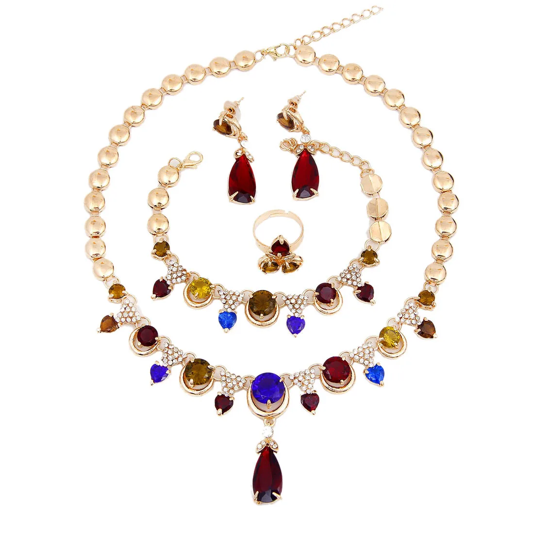 Bridal Jewelry Colors Zircon Jewelry Sets for Women Necklace/Earrings/Ring/Bracelet Godki Luxury Women Jewelry Set
Bridal Jewelry Colors Zircon Jewelry Sets for Women Necklace/Earrings/Ring/Bracelet Godki Luxury Women Jewelry Set