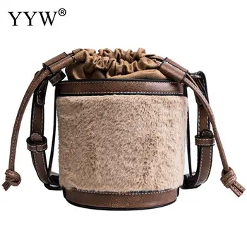Winter Drawstring Bucket Bag Women Shopping Crossbody Bags Fashion Round Gray Vintage Handbag Female Purse White Hand Bag
Winter Drawstring Bucket Bag Women Shopping Crossbody Bags Fashion Round Gray Vintage Handbag Female Purse White Hand Bag