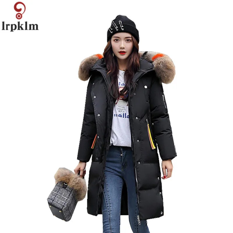 2018 New Thickened Cotton Padded Jackets Women's Long Winter Parka Big Artificial Fur Collar Korean Ladies Cotton Coats CH524
2018 New Thickened Cotton Padded Jackets Women's Long Winter Parka Big Artificial Fur Collar Korean Ladies Cotton Coats CH524