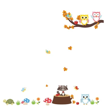 Cartoon owl on tree animals Wall Stickers for kids baby rooms Mural Art Decals nursery sticker wallpaper for home decoration
Cartoon owl on tree animals Wall Stickers for kids baby rooms Mural Art Decals nursery sticker wallpaper for home decoration