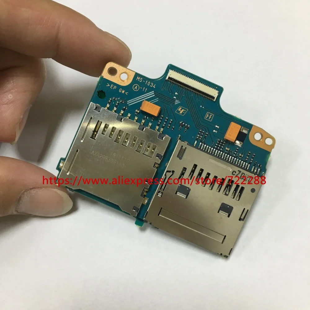 Repair Parts For Sony HXR-NX3 HXR-NX3U SD Card Slot Board Card Reader MS-1034 Board A-2143-635-A
Repair Parts For Sony HXR-NX3 HXR-NX3U SD Card Slot Board Card Reader MS-1034 Board A-2143-635-A