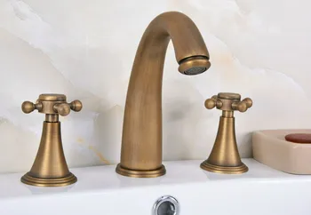 Antique Brass Dual Cross Handles Widespread 3 Hole Install Bathroom Sink Basin Faucet Mixer Taps aan080
Antique Brass Dual Cross Handles Widespread 3 Hole Install Bathroom Sink Basin Faucet Mixer Taps aan080