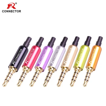 8pcs Jack 3.5mm Connector 4Poles 3.5mm Copper Plug + Aluminum Shell + Protecting Tail For Audio Earphone DIY Repairing
8pcs Jack 3.5mm Connector 4Poles 3.5mm Copper Plug + Aluminum Shell + Protecting Tail For Audio Earphone DIY Repairing