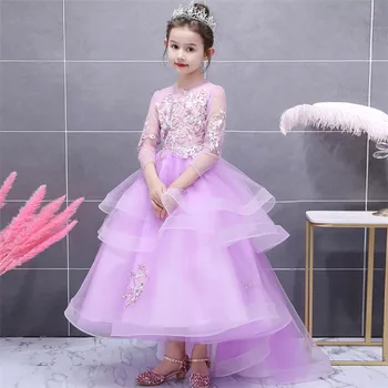 3~14YY Children Girls Elegant Purple Color Birthday Wedding Party Prom Long Dress Teens Model Catwalk First Communication Dress
3~14YY Children Girls Elegant Purple Color Birthday Wedding Party Prom Long Dress Teens Model Catwalk First Communication Dress