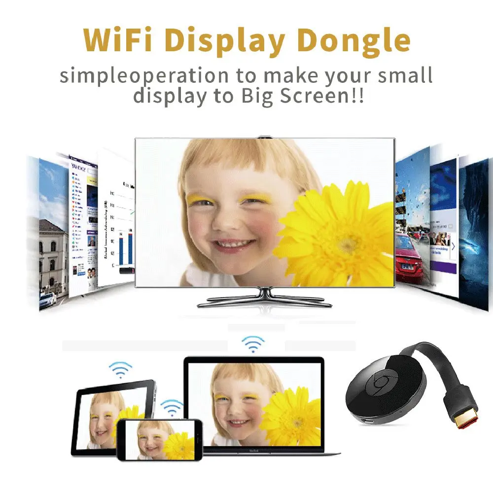 G3-1 Wireless Screen Mirroring Dongle WiFi HDMI TV Dongle Wireless Display Mirroring Device Media Video Streamer
G3-1 Wireless Screen Mirroring Dongle WiFi HDMI TV Dongle Wireless Display Mirroring Device Media Video Streamer