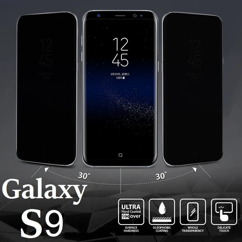 For Samsung Galaxy S9 S9 Plus Privacy Full Screen Protector Anti-Spy Tempered Glass Scratch resistant Protect Protection
For Samsung Galaxy S9 S9 Plus Privacy Full Screen Protector Anti-Spy Tempered Glass Scratch resistant Protect Protection