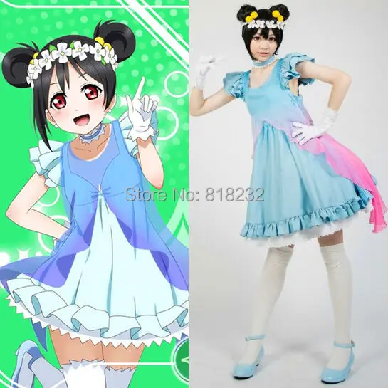 Love Live Yume no Tobira Dreams Gate Nico Yazawa Chiffon Tee Dress Uniform Outfit Anime Cosplay Costumes
Love Live Yume no Tobira Dreams Gate Nico Yazawa Chiffon Tee Dress Uniform Outfit Anime Cosplay Costumes