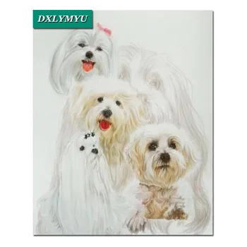 Diy 5D Diamond Painting animal Beautiful white hair pet dog Full Square Diamond Embroidery sale diamond Mosaic Christmas gift
Diy 5D Diamond Painting animal Beautiful white hair pet dog Full Square Diamond Embroidery sale diamond Mosaic Christmas gift