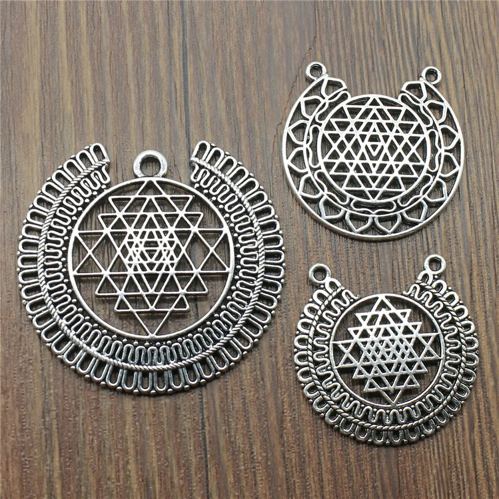 3pcs/lot Charms Sri Yantra Antique Silver Color Sri Yantra Charms Pendant Jewelry Sri Yantra Pattern Charms For Jewelry Making
3pcs/lot Charms Sri Yantra Antique Silver Color Sri Yantra Charms Pendant Jewelry Sri Yantra Pattern Charms For Jewelry Making