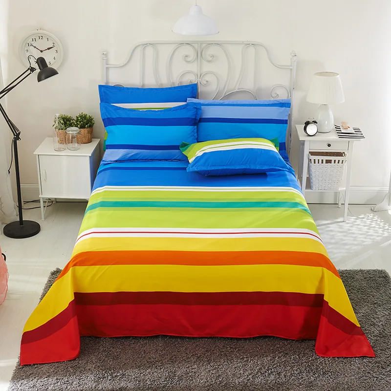 Colorful Rainbow Bed Flat Sheet 100% Polyester Bed Sheet Child Kids Adults Twin Full Queen Bedspread Mattress Protector Cover
Colorful Rainbow Bed Flat Sheet 100% Polyester Bed Sheet Child Kids Adults Twin Full Queen Bedspread Mattress Protector Cover